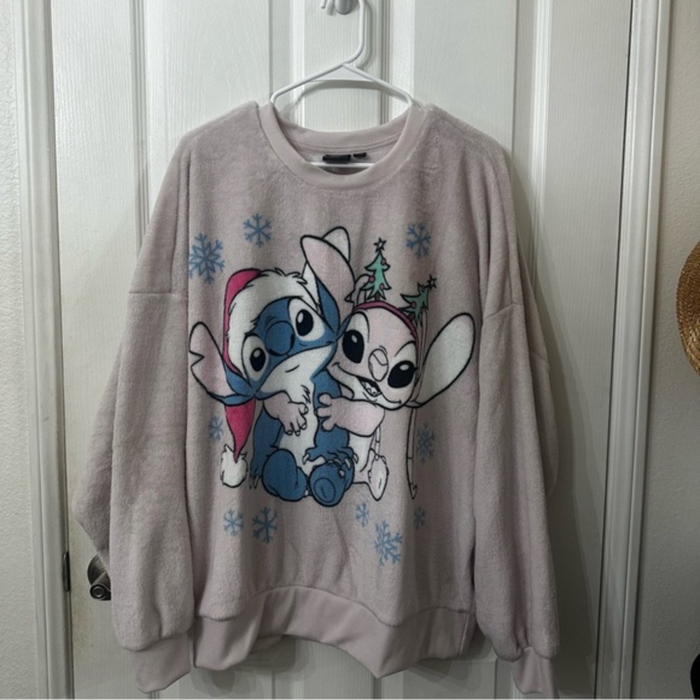 Disney Holiday Stitch & Angel Sweater, XL